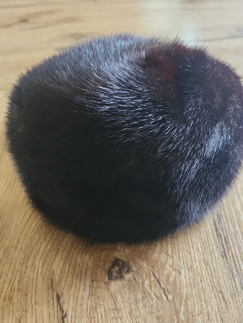 Women's Dark Brown Faux Fur Pillbox Hat - Classic Winter Accessory